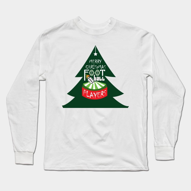 christmas foot ball Long Sleeve T-Shirt by creative7